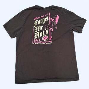 Coney Island Picnic Graphic T-Shirt XL Black Pink